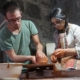 An artist-decorator in training with a french ceramist Julien Mazard